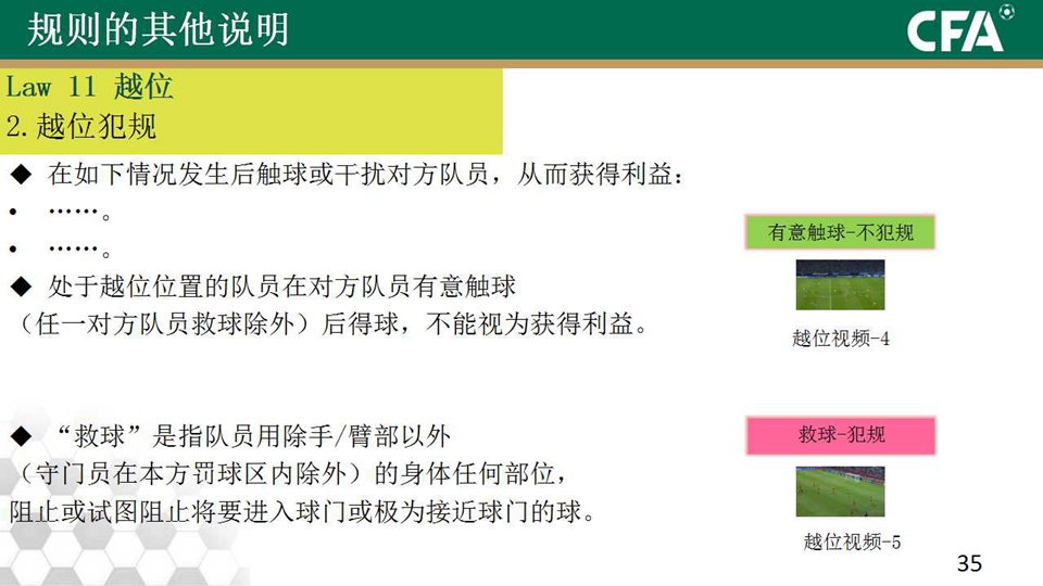 足协解读IFAB20-21赛季新规：更新越位、手球判定规则