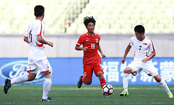  江阴U16国际青年足球四国赛：中国0-1朝鲜