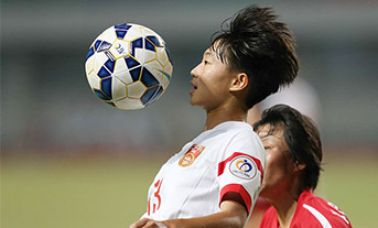  女足U19亚青赛半决赛：中国vs朝鲜