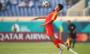  亚运会男足小组赛C组：中国6：0东帝汶