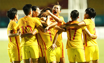Asian Games women's football: China 2:0 Korea