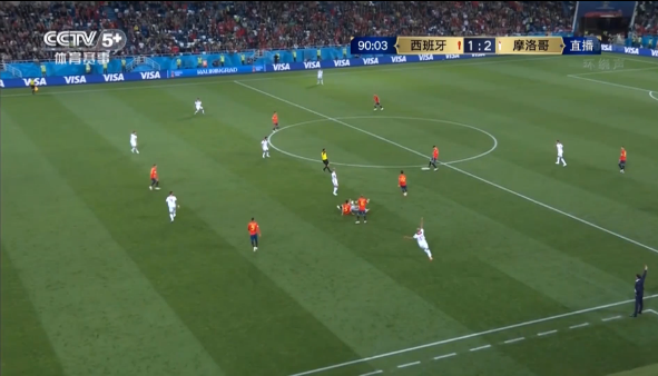 世界杯小组赛B组：摩洛哥2-2逼平西班牙