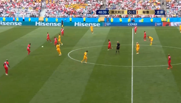 世界杯小组赛C组：澳大利亚0-2不敌秘鲁