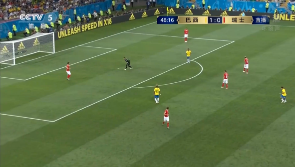 世界杯小组赛E组：巴西1-1战平瑞士