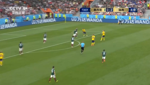 世界杯小组赛F组：瑞典3-0大败墨西哥