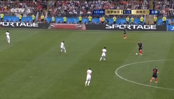 俄罗斯世界杯半决赛：克罗地亚2-1逆转英格兰