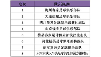 2015年中国足球协会乙级联赛预赛阶段、决赛阶段比赛名次