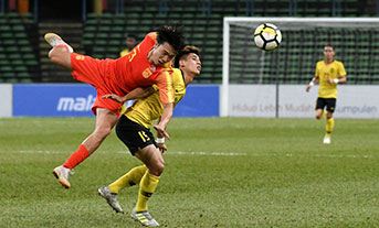 2020亚足联U23锦标赛预选赛J组 中国2-2马来西亚